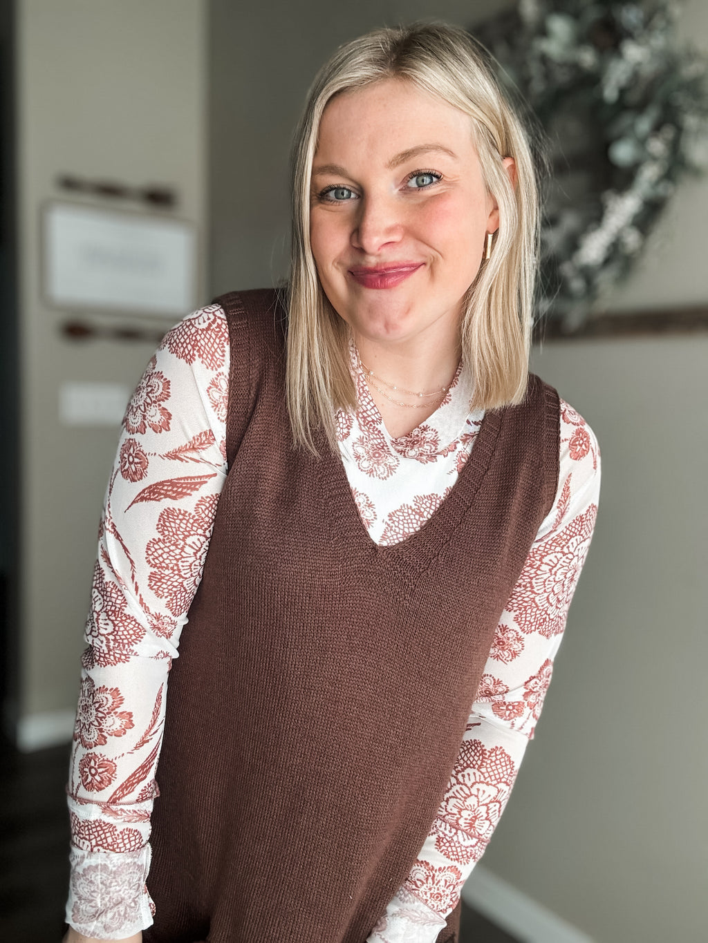 Wells Tunic Sweater Vest - SIZE MEDIUM