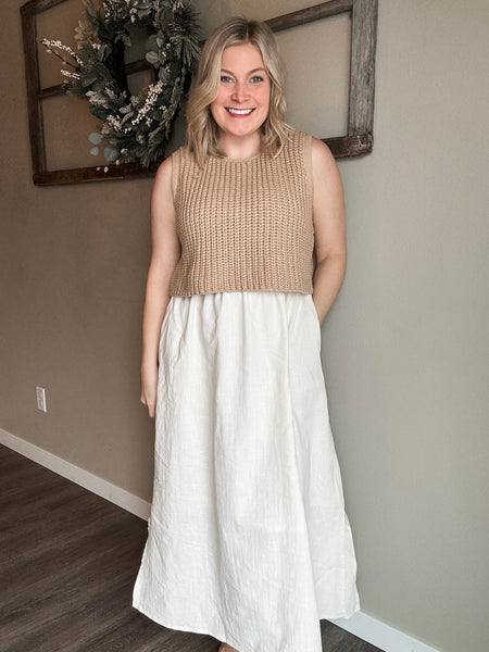 Myra Knit Top Layered Dress