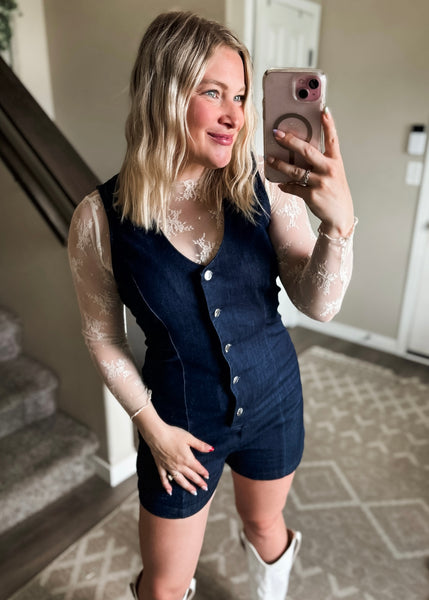 Bluebird Denim Romper