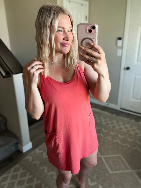 Jessa Sport Dress - Brick