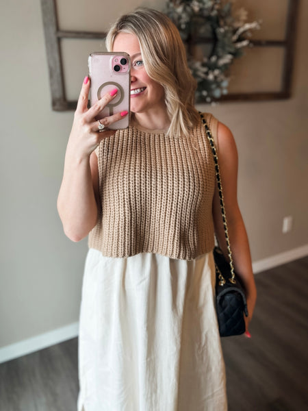 Myra Knit Top Layered Dress