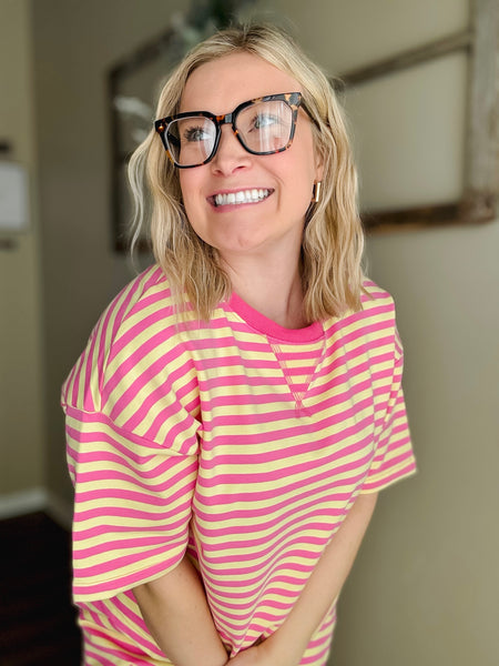 PREORDER Kensley Striped Shorts Set