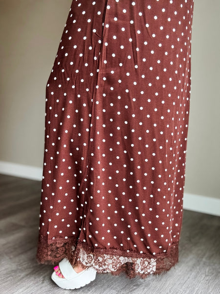 PREORDER Lovett Polka Dot Lace Skirt