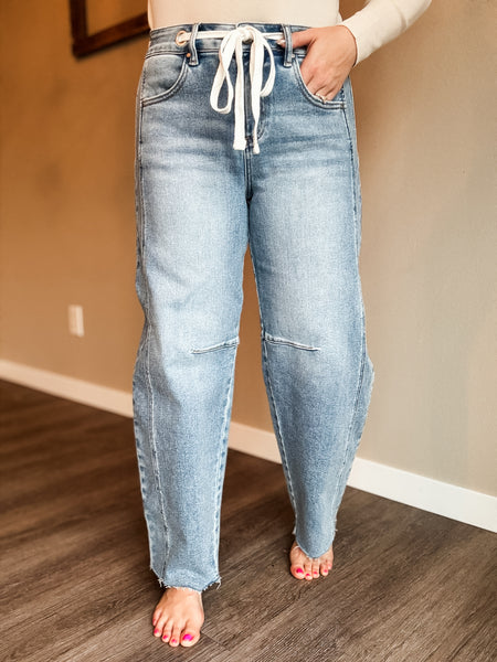 Olson Barrel Drawstring Denim