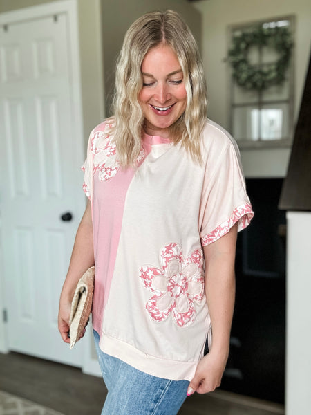 PREORDER Marlie Flower Patch Top