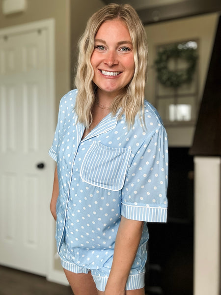 PREORDER Bedtime Beauty Polka Dot PJ Set