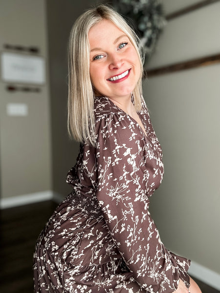 Taliah Tiered Floral Dress