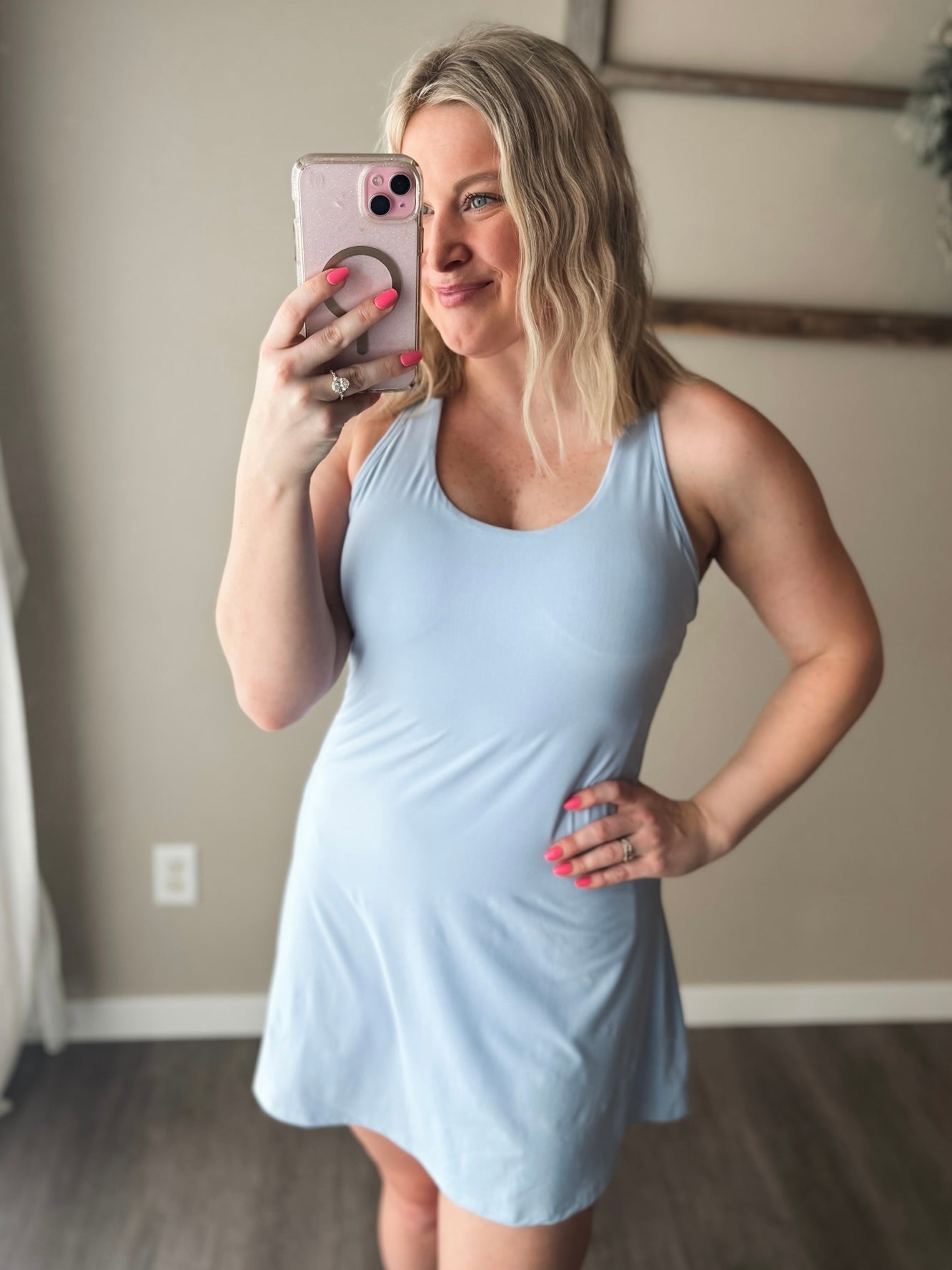 All Star Romper Dress - Pastel Blue - SIZE LARGE