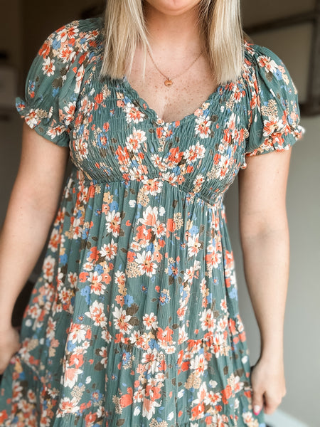 Jessamy Smocked Floral Dress