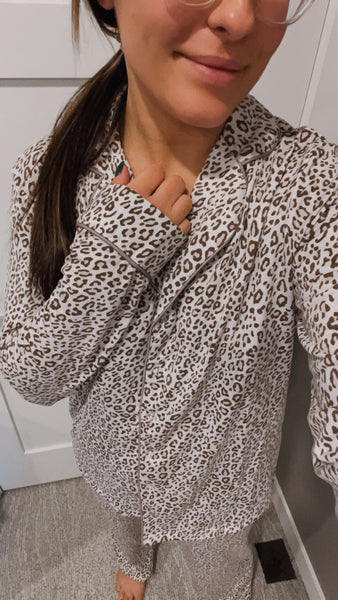 PREORDER Lenae Leopard Pajama Set