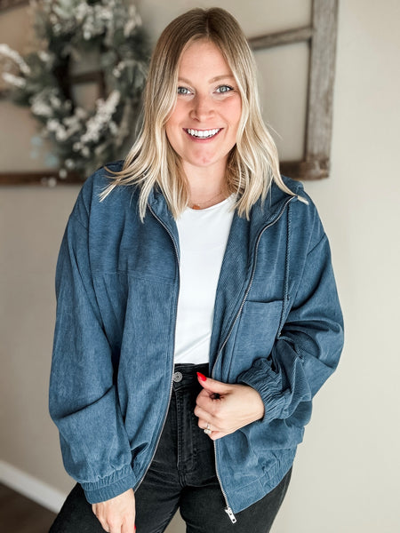 PREORDER Tenny Ribbed Zip Jacket
