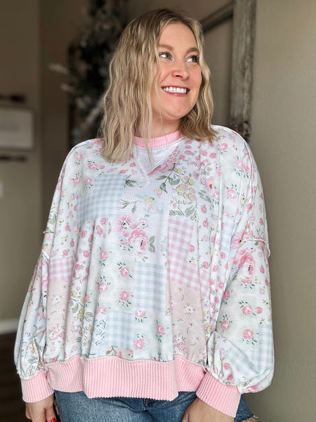 Corinne Patchwork Pullover