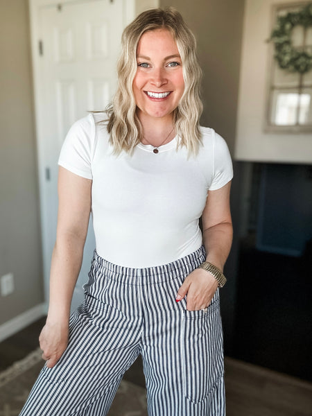 Tully Stripe Wide Leg Pants