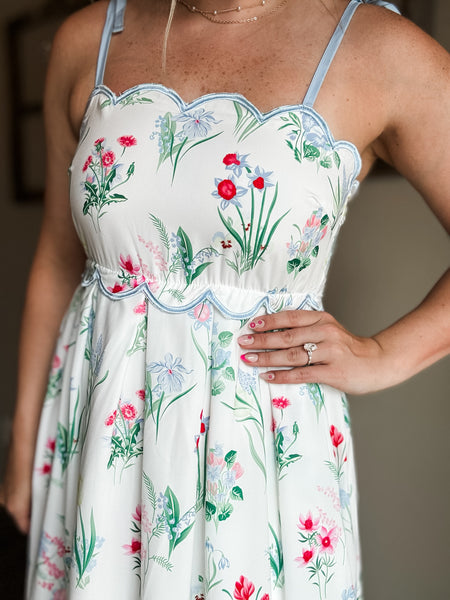 PREORDER Wisteria Lane Floral Dress