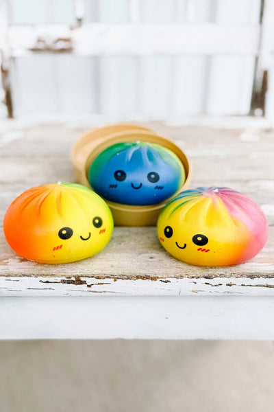 PREORDER Squishy Dumpling Buns - Rainbow