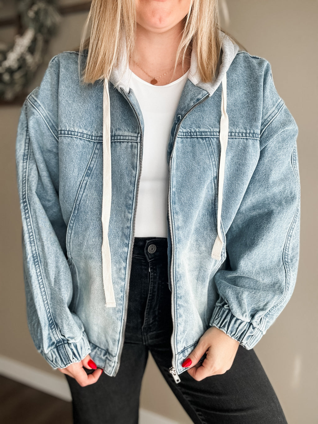 Lindie Mineral Wash Hoodie Jacket