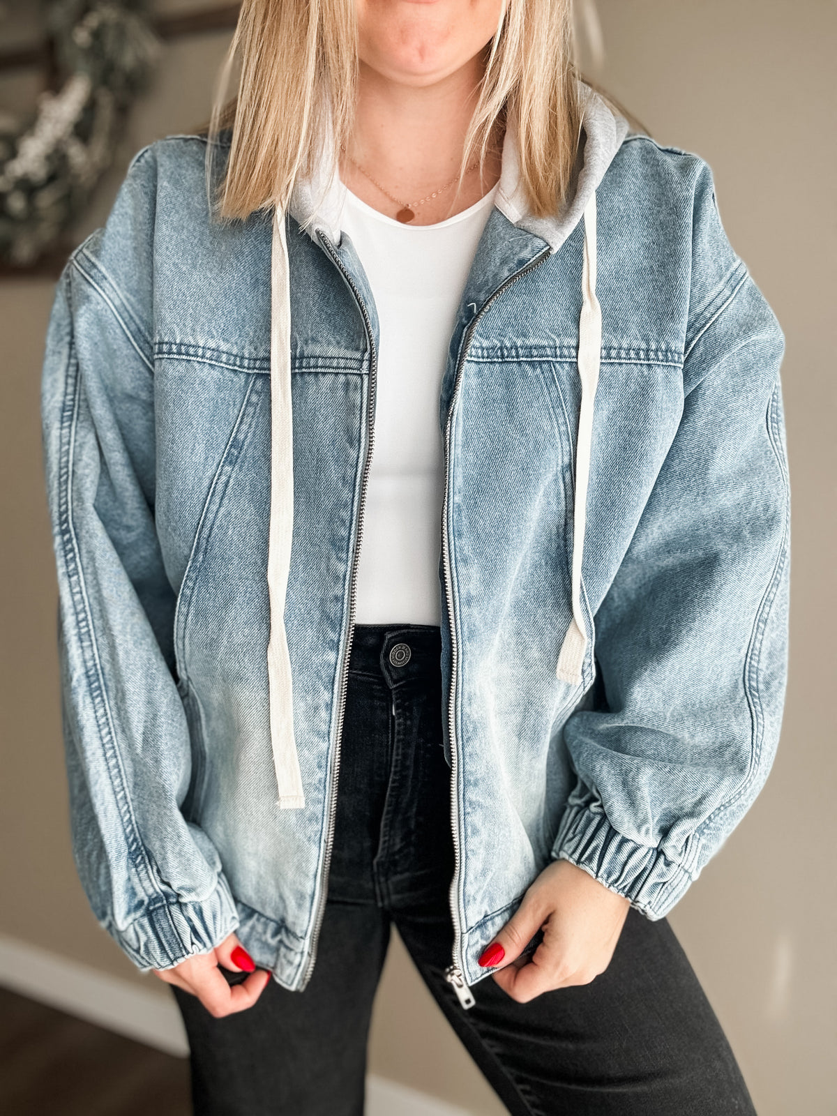 Lindie Mineral Wash Hoodie Jacket