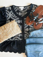 Marciella Eyelet Lace Top