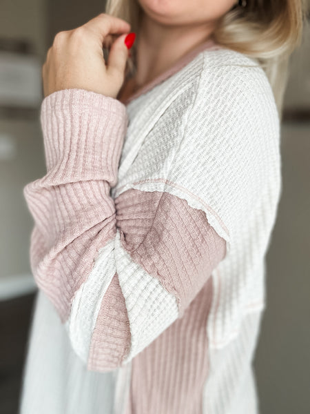 Effie Waffle Knit Top