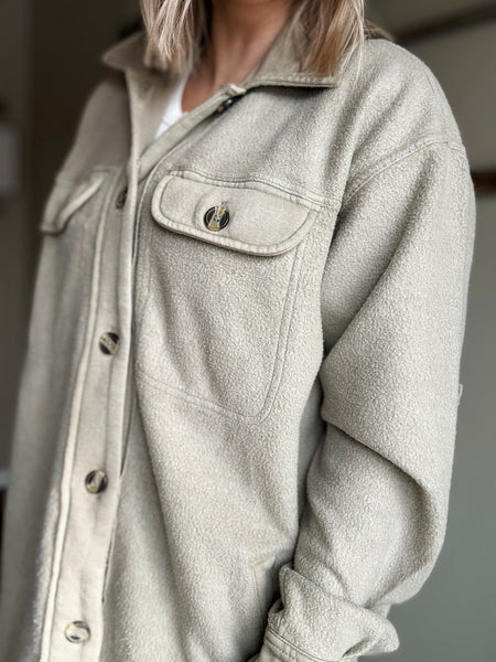 Keegan Washed Fleece Shacket