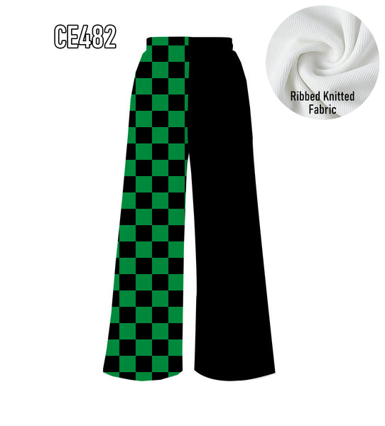 PREORDER Spiritwear Checkered Split Leg Bottom - UND FIGHTING HAWKS