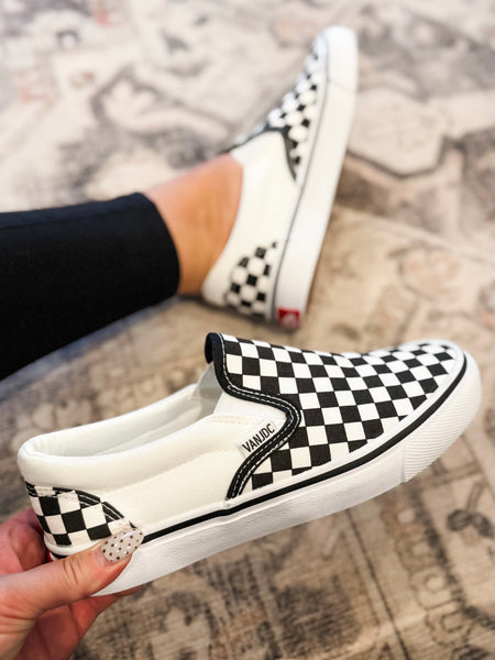 PREORDER Indy Checkered Slip On Sneaker - Adult