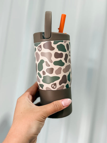 HydroJug 14 oz Sport Kids Water Bottle - Duck Camo