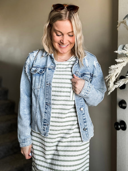 Brystol Stripe T-Shirt Dress