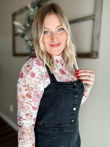 Sylvie Floral Mesh Top