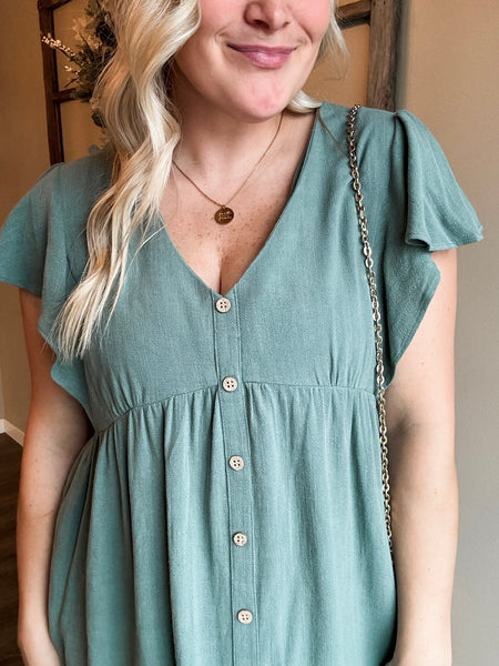 Feorra Flutter Sleeve Dress