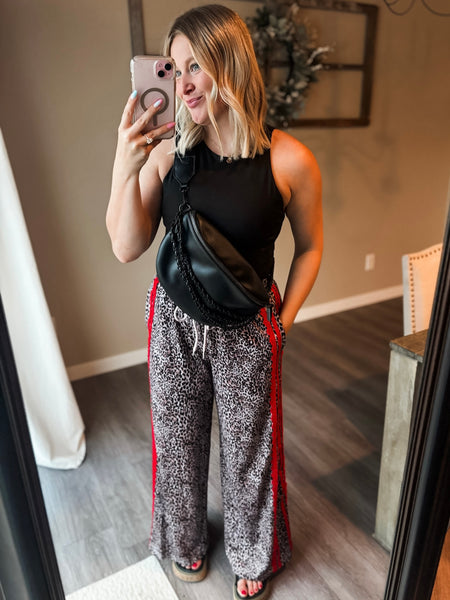 PREORDER Fierce Energy Stripe Leopard Pant