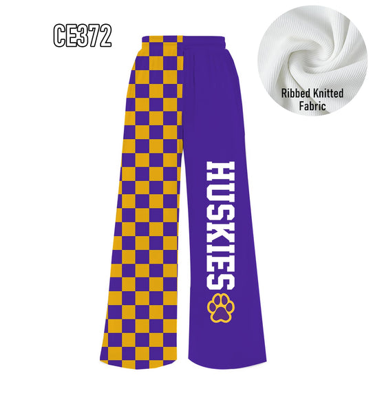 PREORDER Spiritwear Checkered Split Leg Bottom - HUSKIES