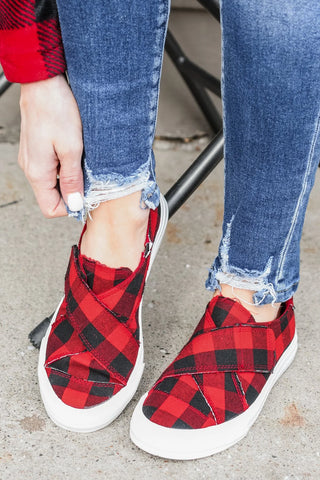 Plaid Along Sneaker