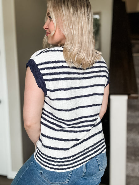 PREORDER Harlie Stripe Sweater Vest