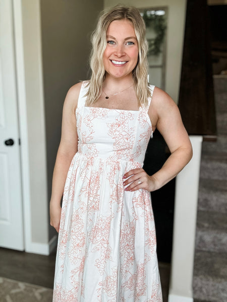 Chloe Sleeveless Midi Dress - Orange