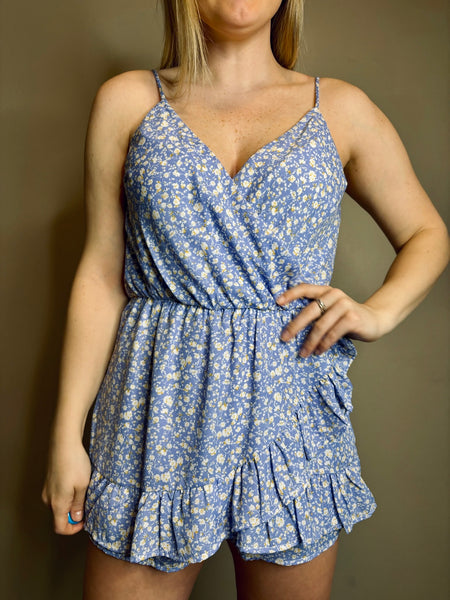 Braya Floral Surplice Romper