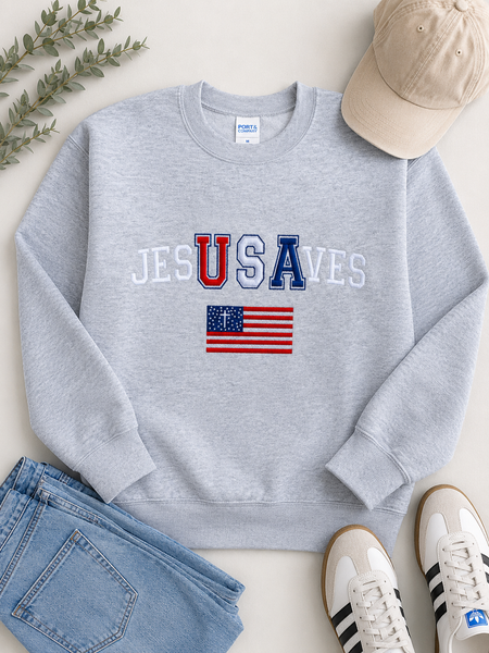 PREORDER USA Embroidered Graphic Sweatshirt
