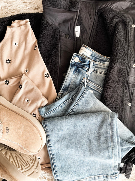 Frankie Slouchy Patch Pocket Jeans