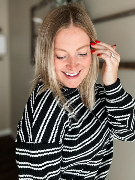 PREORDER Wynn Stripe Zip Pullover