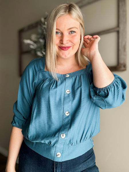 Clara Square Neck Blouse