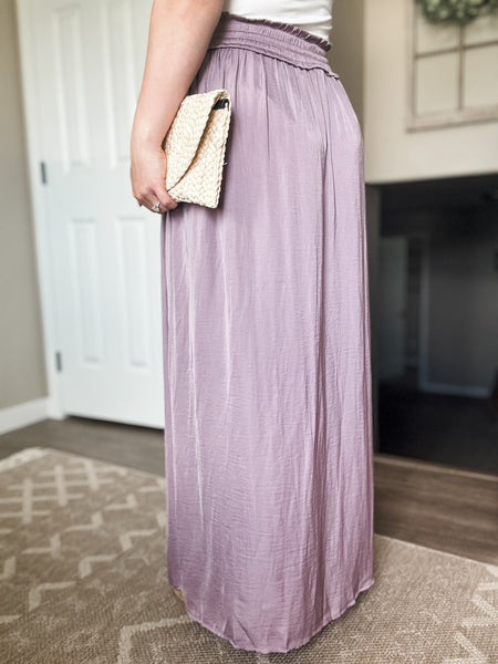 Erica Maxi Skirt - Dusty Purple
