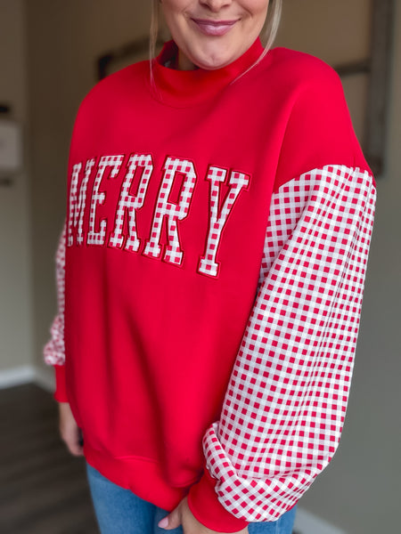 PREORDER Merry Mock Neck Pullover