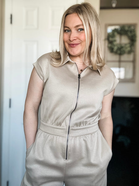 PREORDER Everlee Collared Jumpsuit