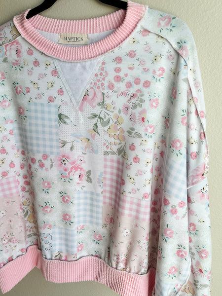 Corinne Patchwork Pullover