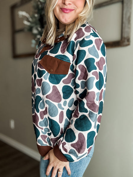 PREORDER Kipp Quilted Camo Pullover