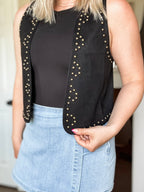 Cheyenne Studded Suede Vest
