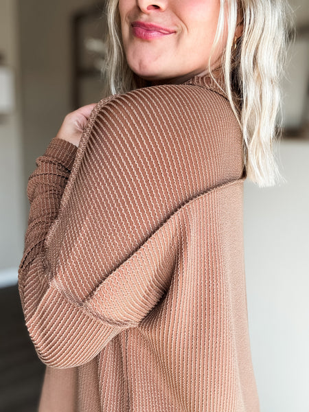 PREORDER Nori Ribbed Long Sleeve Top