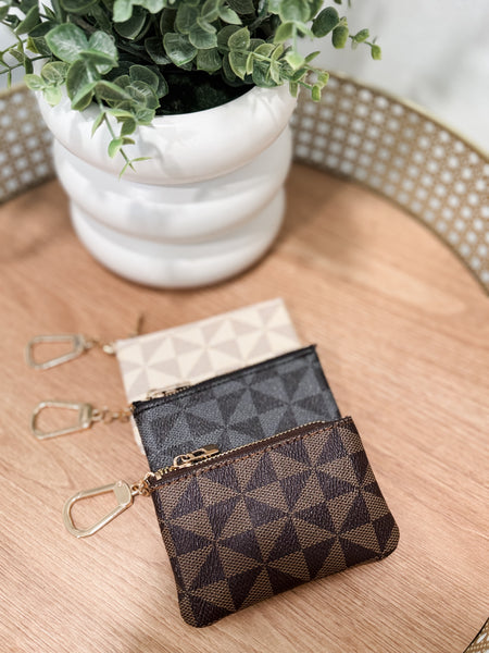 Kiva Keychain Wallet - Brown