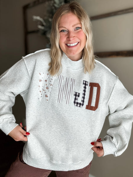 PREORDER WWJD Mock Neck Sweatshirt