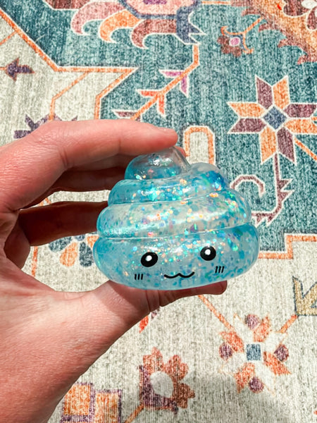 Poop Squishy - Light Blue